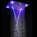 hm Massage LED Shower Combo with 3124" Shower Head and Brass Mixer Polished Finished Chromed - B075LCMBVG